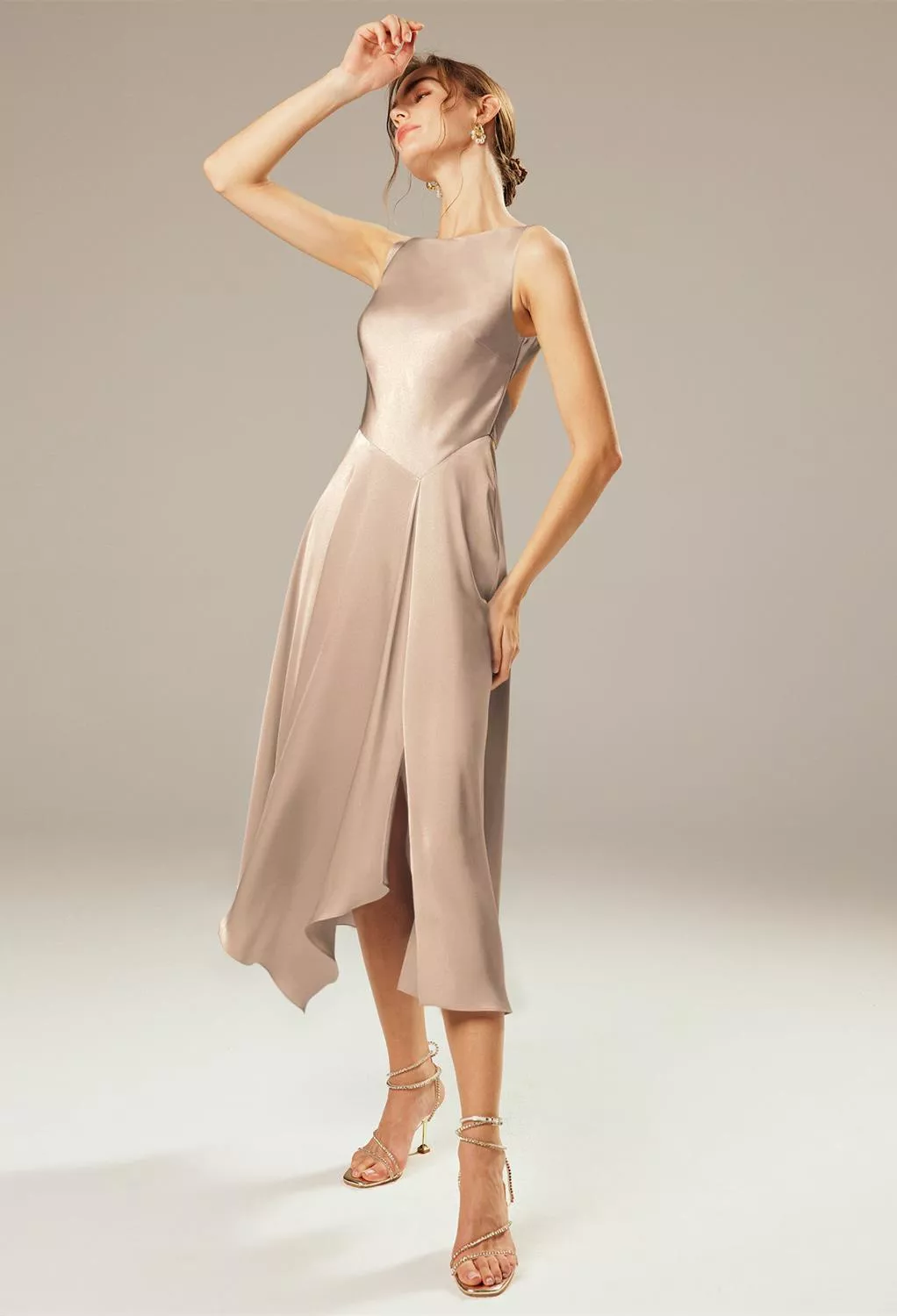 AW May Taupe  Spring Wedding Guest Dresses